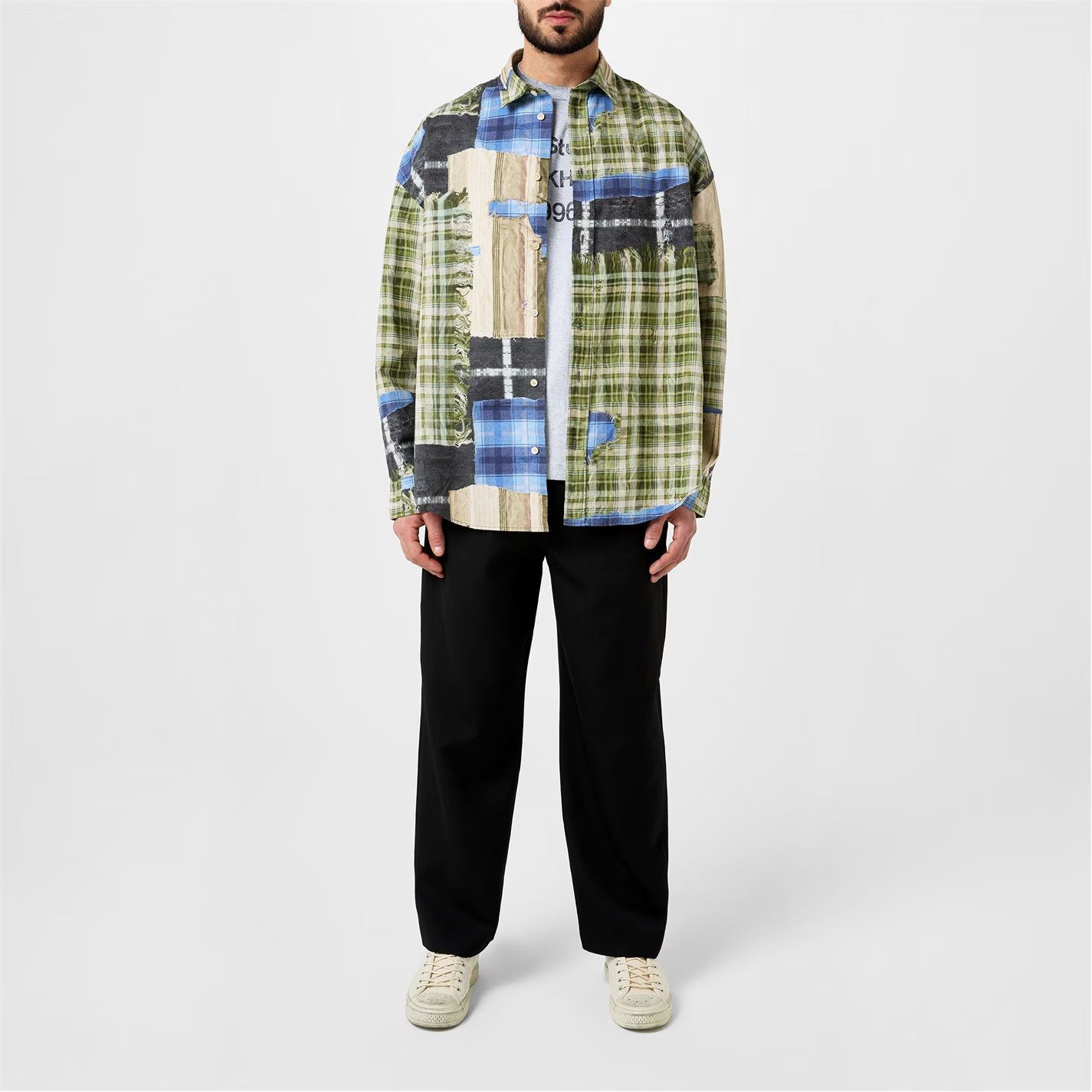 Acne Studios o1g2r1mq0825 Multi Flannel Shirt in Multicolor Size US M / EU 48-50 / 2 - 3 Thumbnail