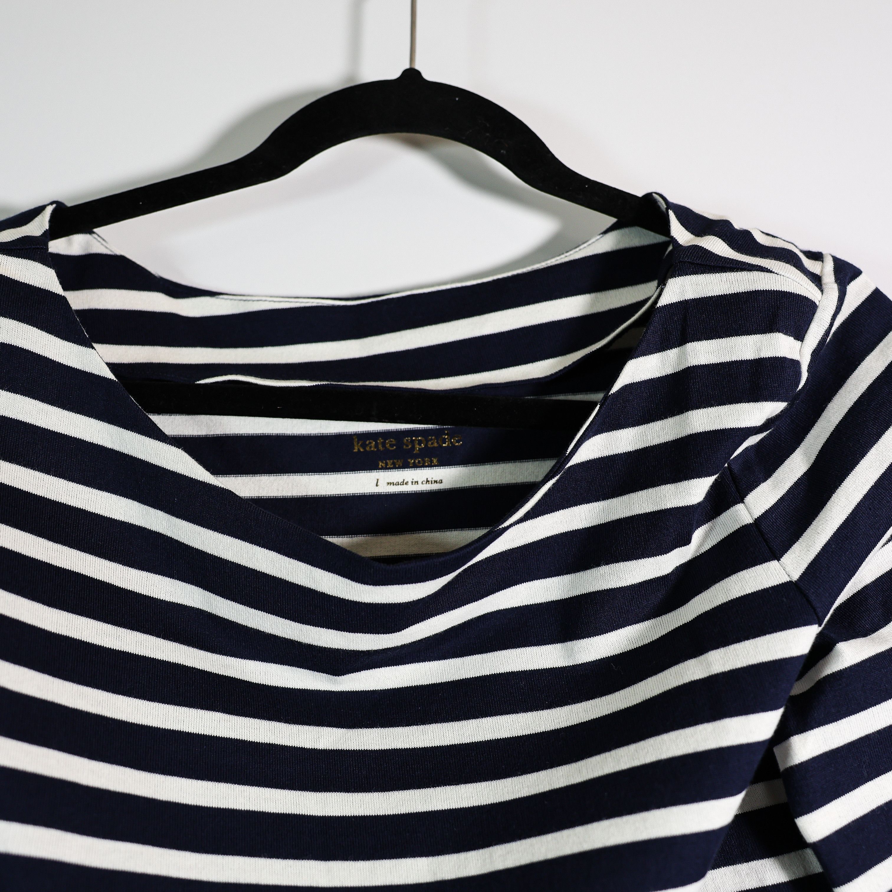 Kate Spade NEW Kate Spade Cotton Stretch Fit And Flare Size L / US 10 / IT 46 - 2 Thumbnail