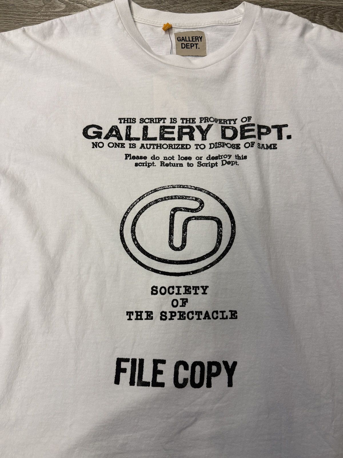 Gallery Dept. Gallery Dept Scrypt File Tee Size US XXL / EU 58 / 5 - 3 Thumbnail