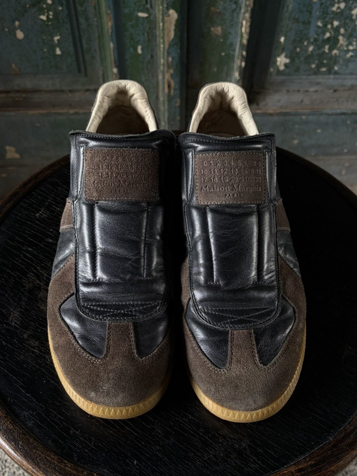 Maison Margiela Maison Margiela Black/brown laceless gat Size US 7.5 / EU 40-41 - 2 Thumbnail