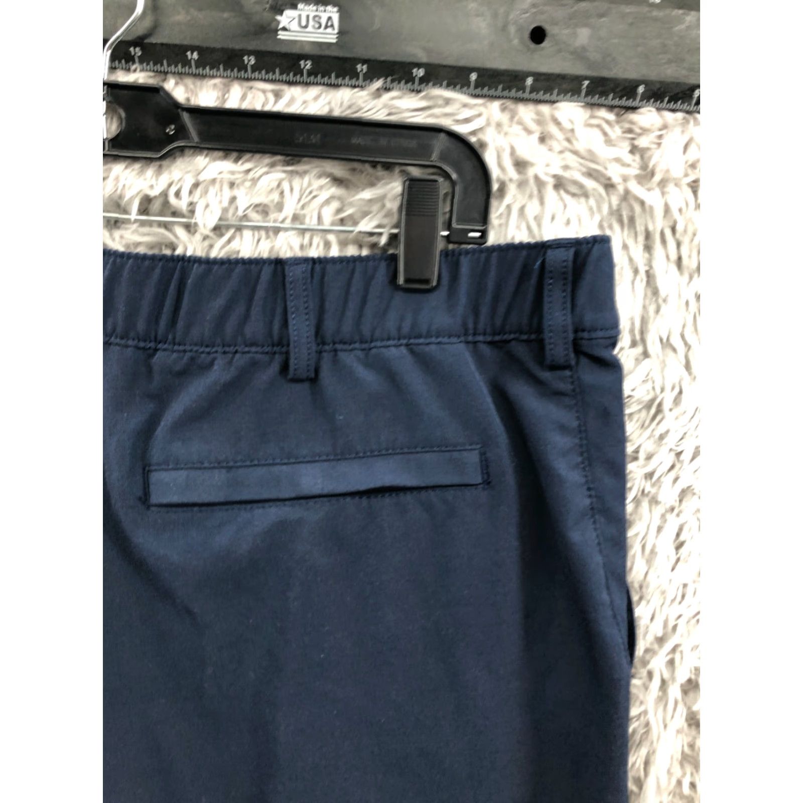 Apt. 9 Apt. 9 Mens Bermuda Shirt XL Dark Blue Lightweight Mid Rise 5-Pocket Regular Fit Cotton Blend Size US 36 / EU 52 - 5 Thumbnail