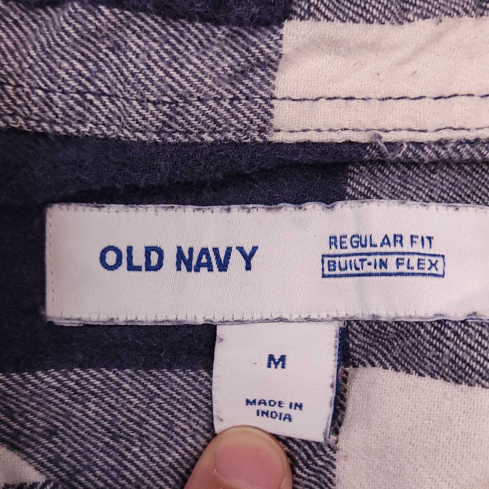 Old Navy Old Navy Buffalo Check Flannel Shirt Mens Size Medium M Blue Size US M / EU 48-50 / 2 - 3 Thumbnail