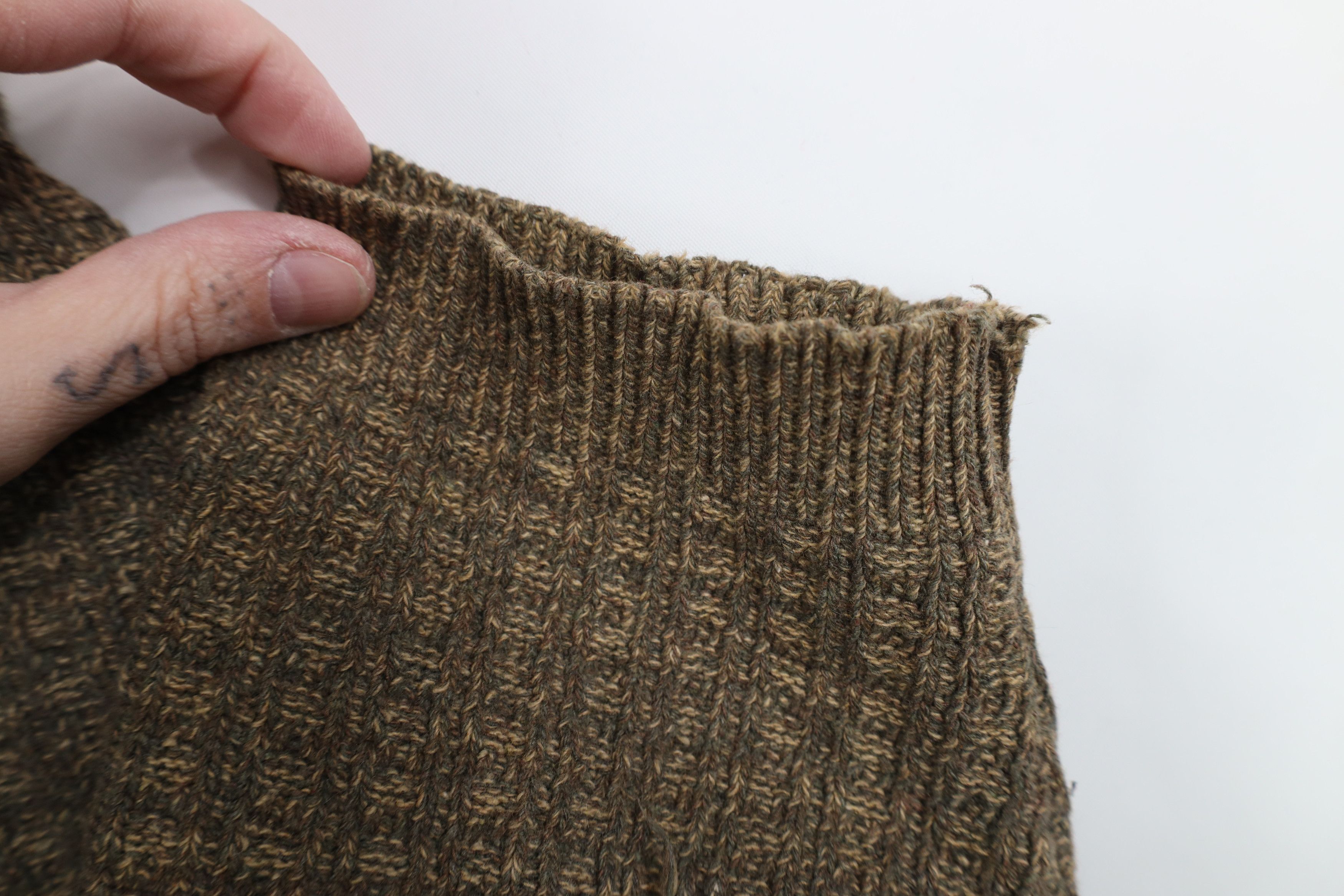 Vintage Vintage 90s Streetwear Cotton Blend Knit Henley Sweater Size US XL / EU 56 / 4 - 10 Thumbnail