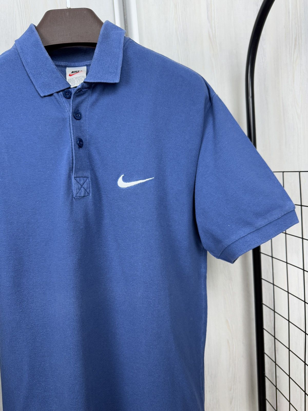 Nike Nike vintage 90s blue classic swoosh polo tee Size US M / EU 48-50 / 2 - 4 Thumbnail