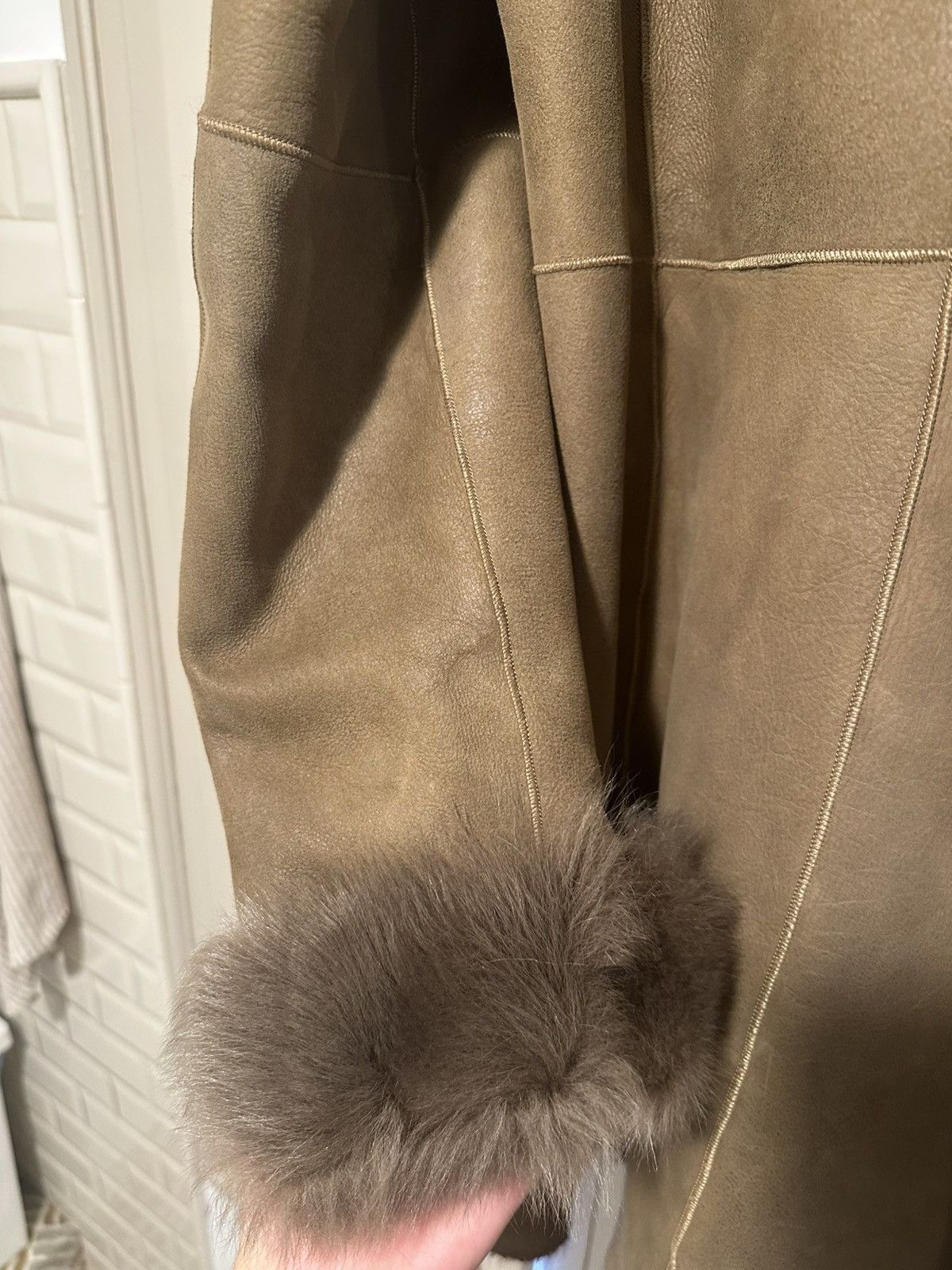 Massimo Dutti MASSIMO DUTTI SHEARLING COAT Size L / US 10 / IT 46 - 10 Thumbnail
