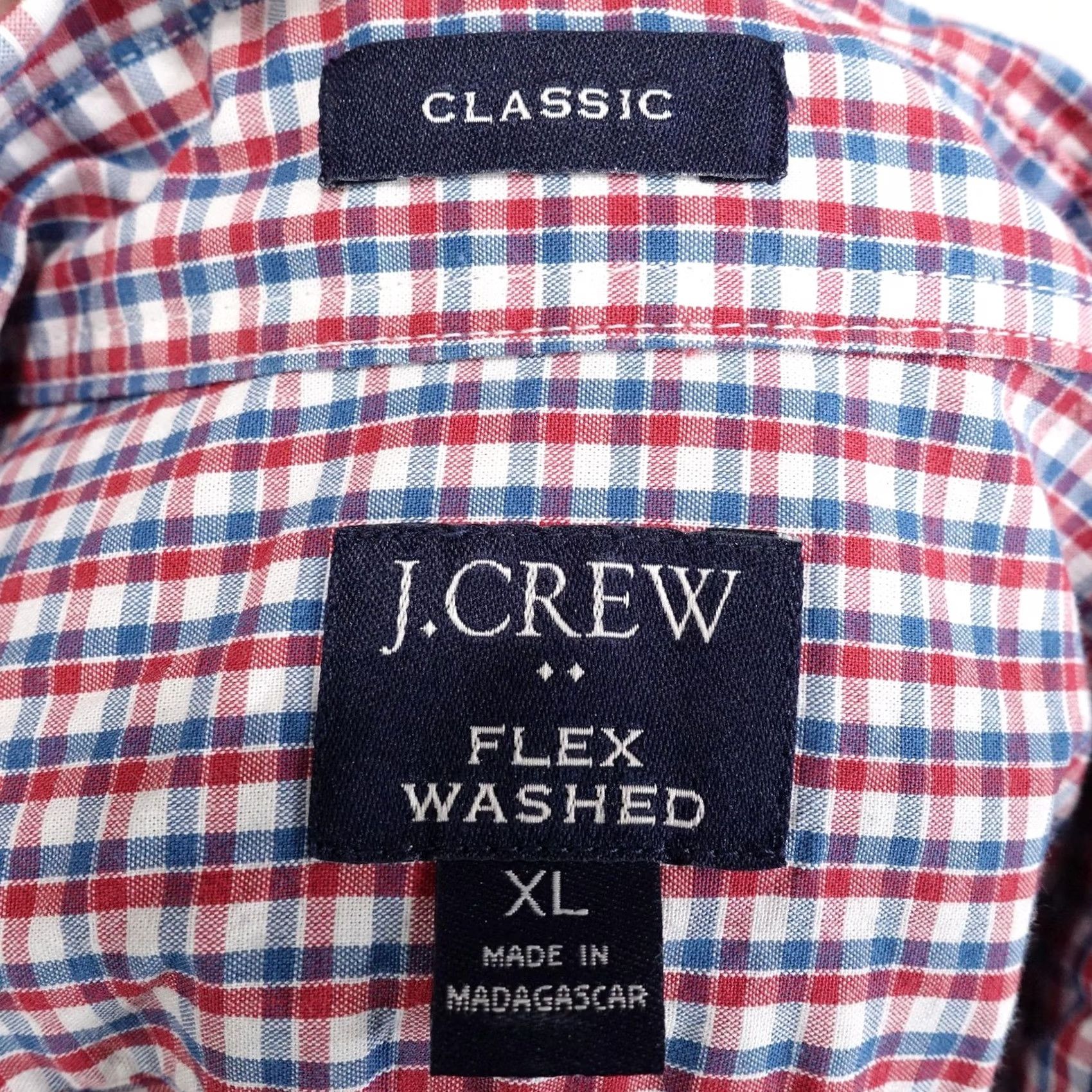 J.Crew J.CREW Classic Fit Shirt Mens XL Multicolor Check Long Sleeve Button-Up Flex Washed Size US XL / EU 56 / 4 - 6 Thumbnail
