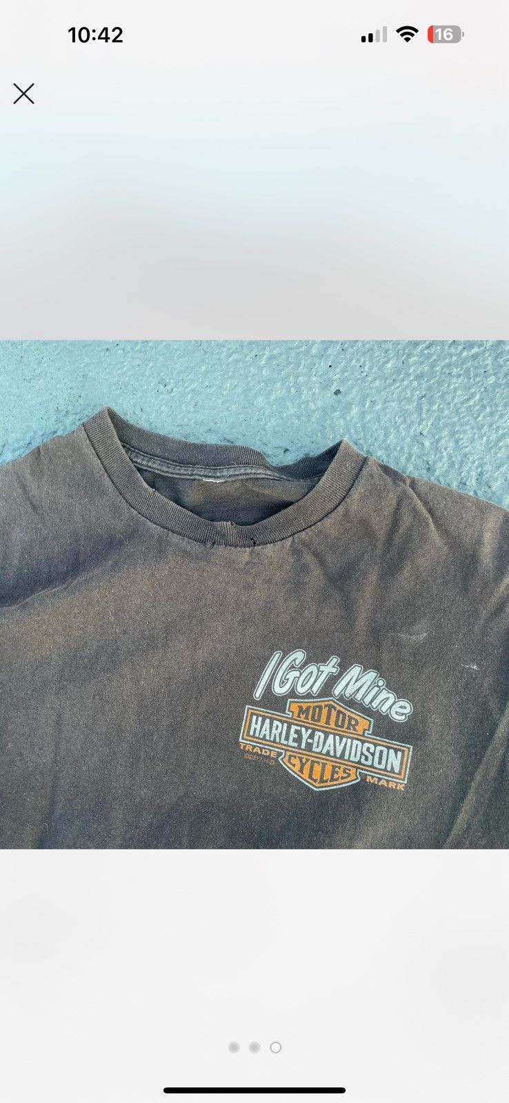 Harley Davidson Vintage harley davidson distressed Cleveland Tshirt Size US L / EU 52-54 / 3 - 3 Thumbnail