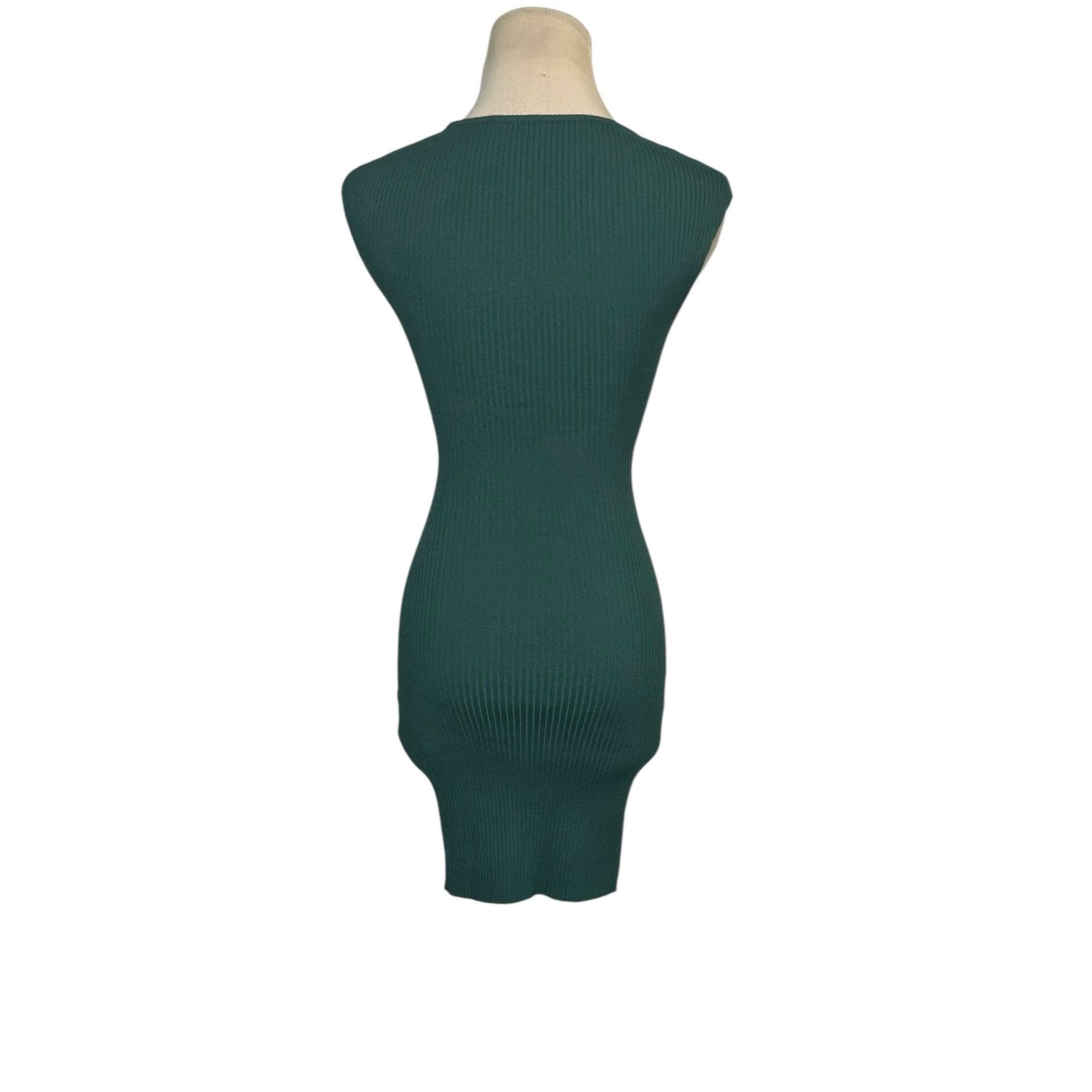 Aritzia Wilfred Green Cutout Bodycon Mini Dress size 2XS Size XXS / US 00 / IT 34 - 15 Thumbnail