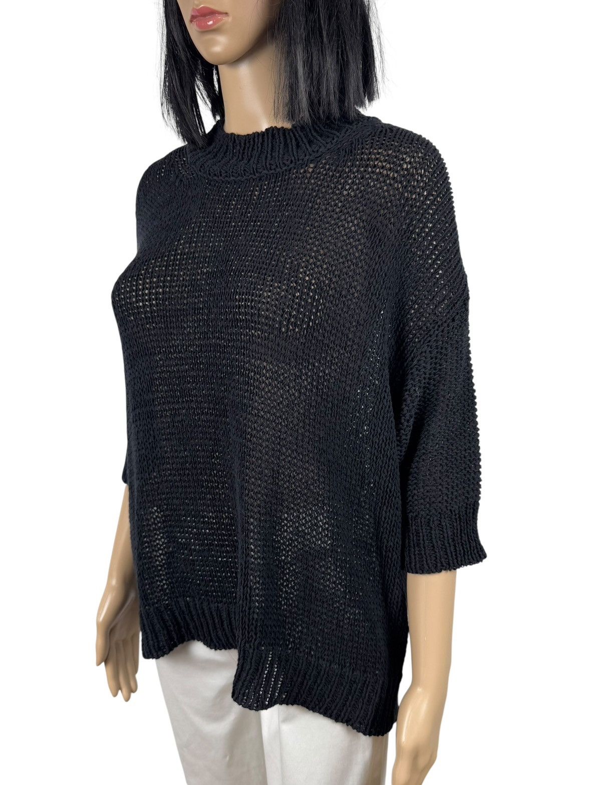 Roberto Collina Roberto Collina Cotton Knit Blouse Short Sleeve Oversized XS Size XS / US 0-2 / IT 36-38 - 4 Thumbnail