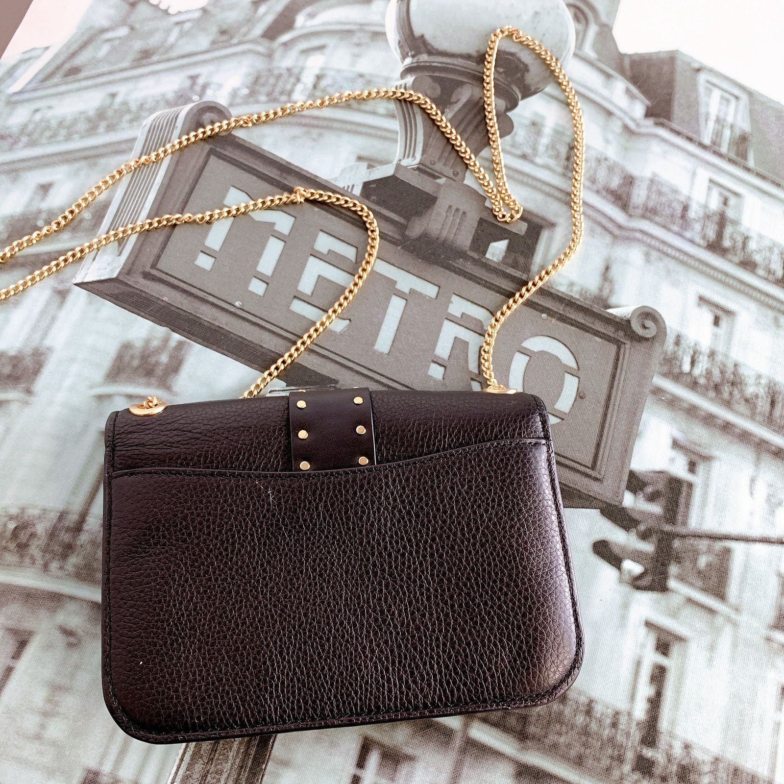 Coach Coach 6925 Georgie Crossbody With Rivets IN BLACK Size ONE SIZE - 3 Thumbnail