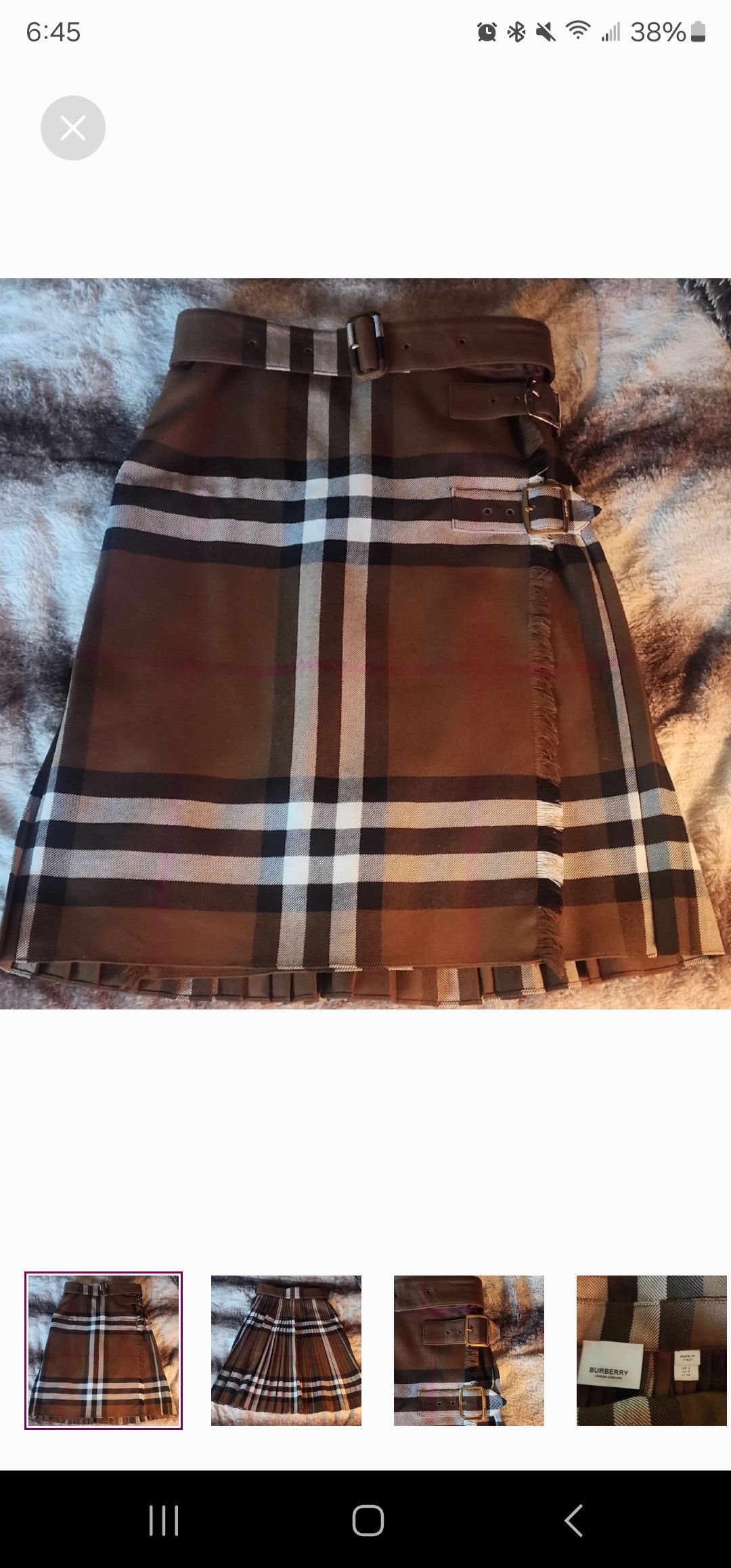 Burberry Burberry plaid skirt Size 25" / US 0 / IT 36 - 1 Thumbnail