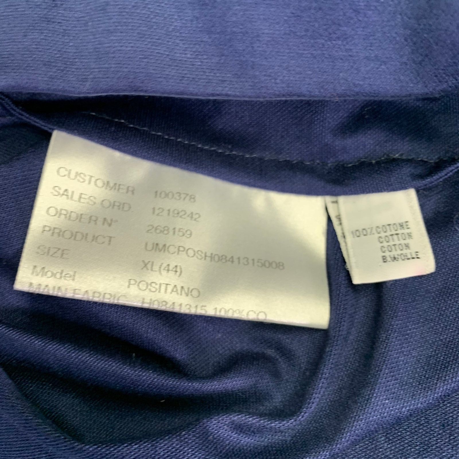 Kiton KITON Size XL Blue Cotton Half Placket Polo Size US XL / EU 56 / 4 - 5 Thumbnail