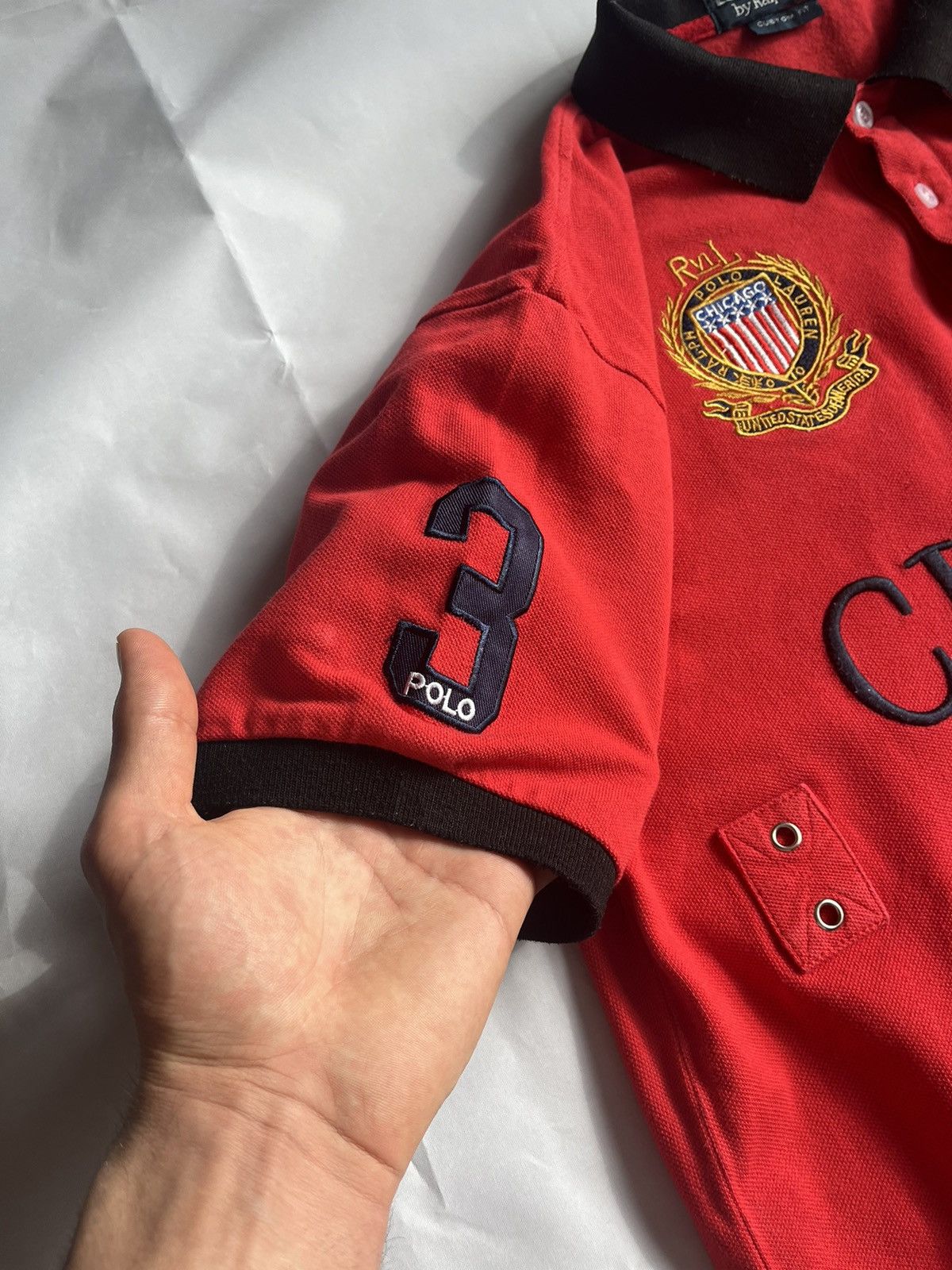 Ralph Lauren Polo Chicago Red Jersey (Tagged XXL, Fits L)