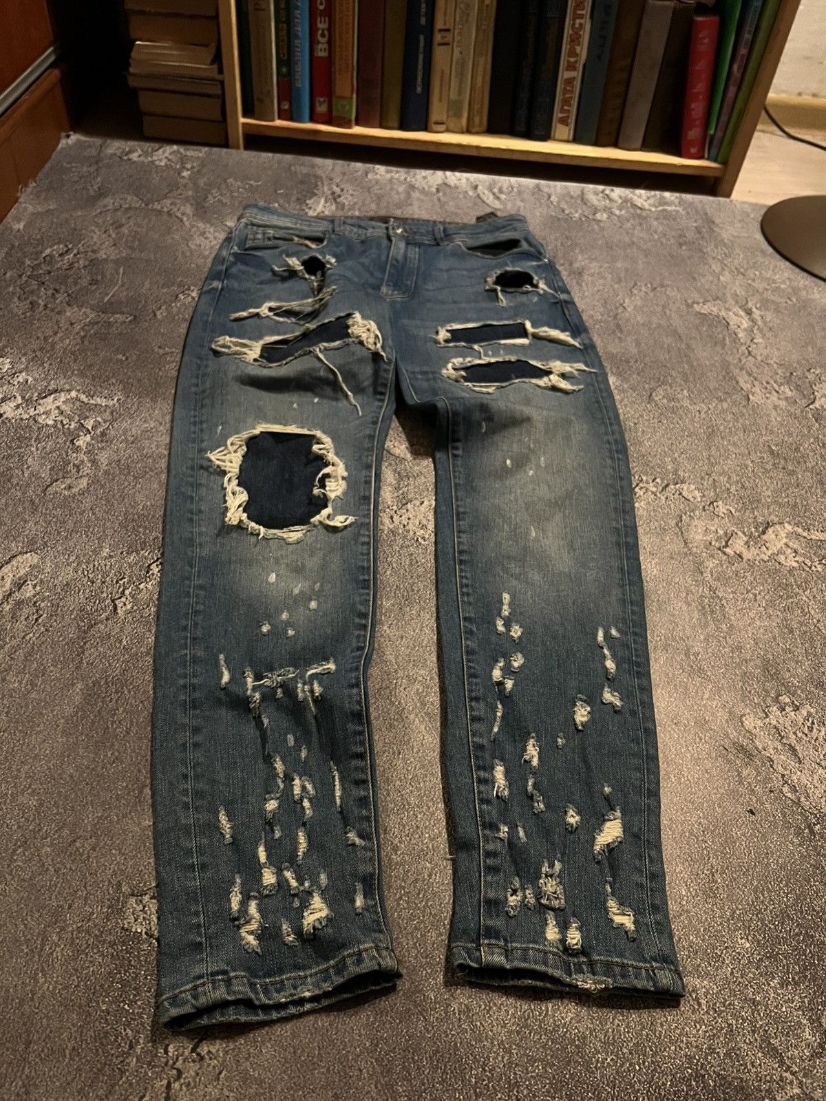 Japanese Brand RARE Number Nine Style / Slim Fit Archive Bullet Custom Y2K Size US 31 - 2 Thumbnail