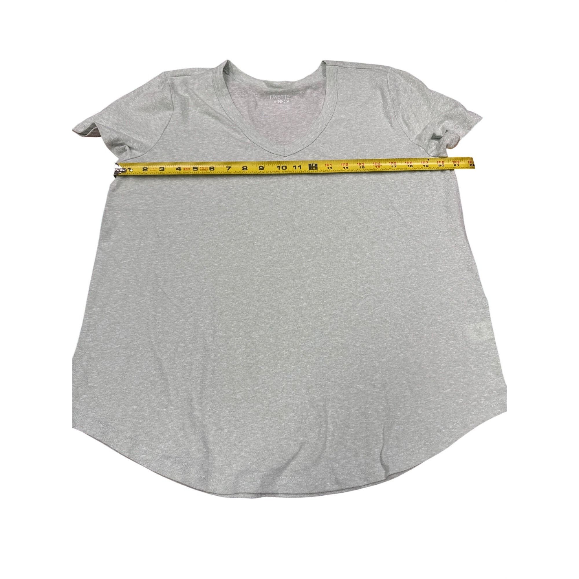 Other So Favorite V-Neck Soft Heather Tee Relaxed Fit Womens Casua Size XL / US 12-14 / IT 48-50 - 6 Thumbnail