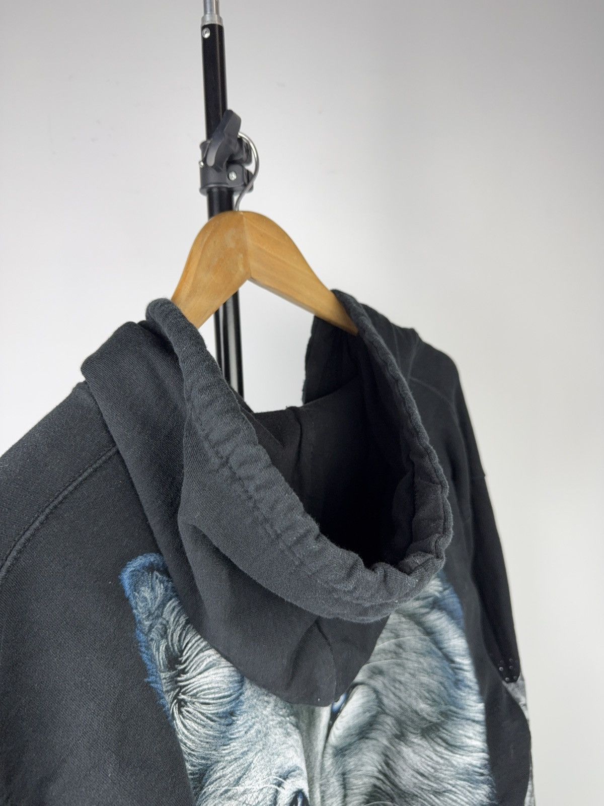 Vintage 00s Rock Eagle Wolf Print Zip Hoodie With Graphic Sleeves Size US L / EU 52-54 / 3 - 12 Thumbnail