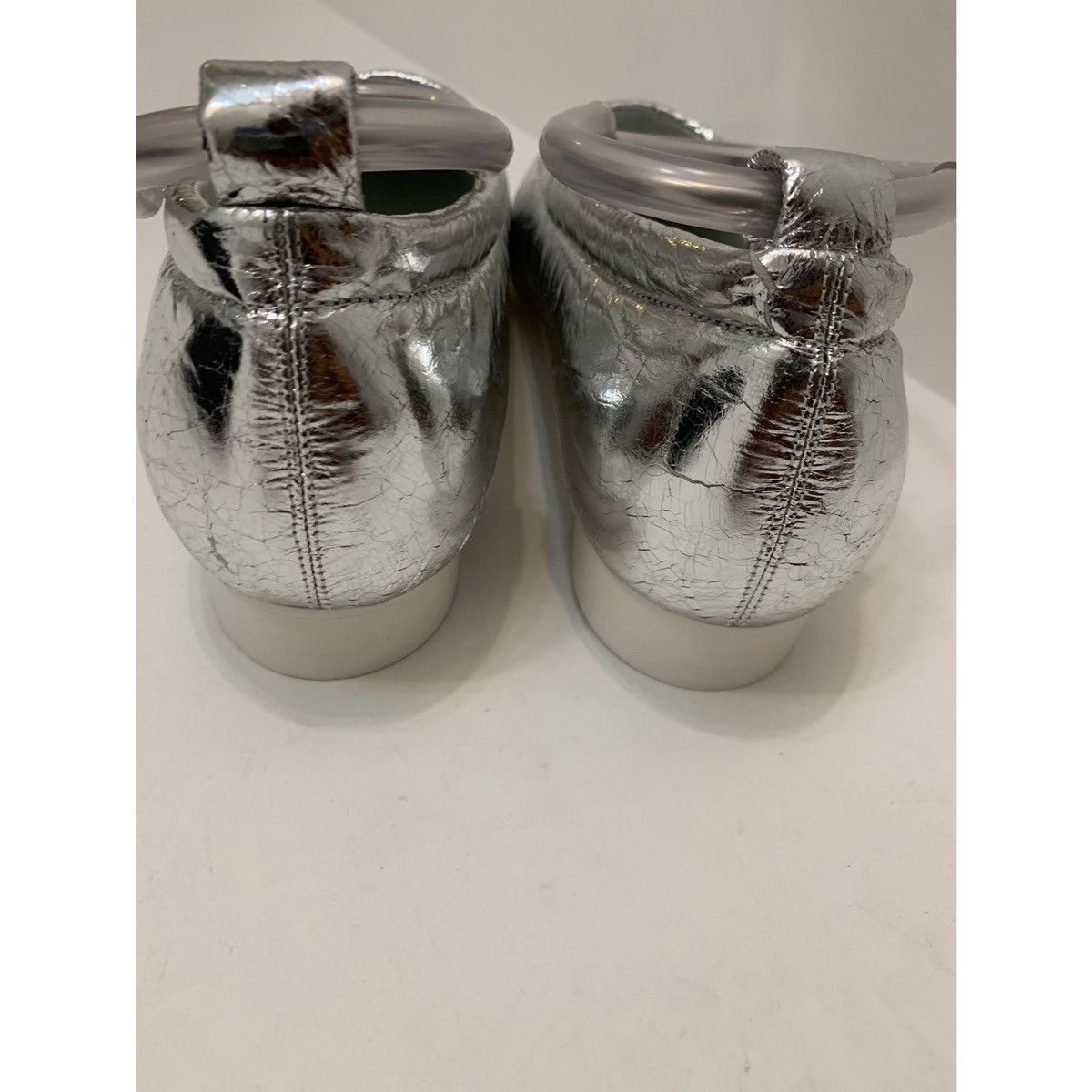 Jil Sander JIL SANDER METALLIC LEATHER BALLET FLATS SHOES Size US 8 / IT 38 - 23 Thumbnail