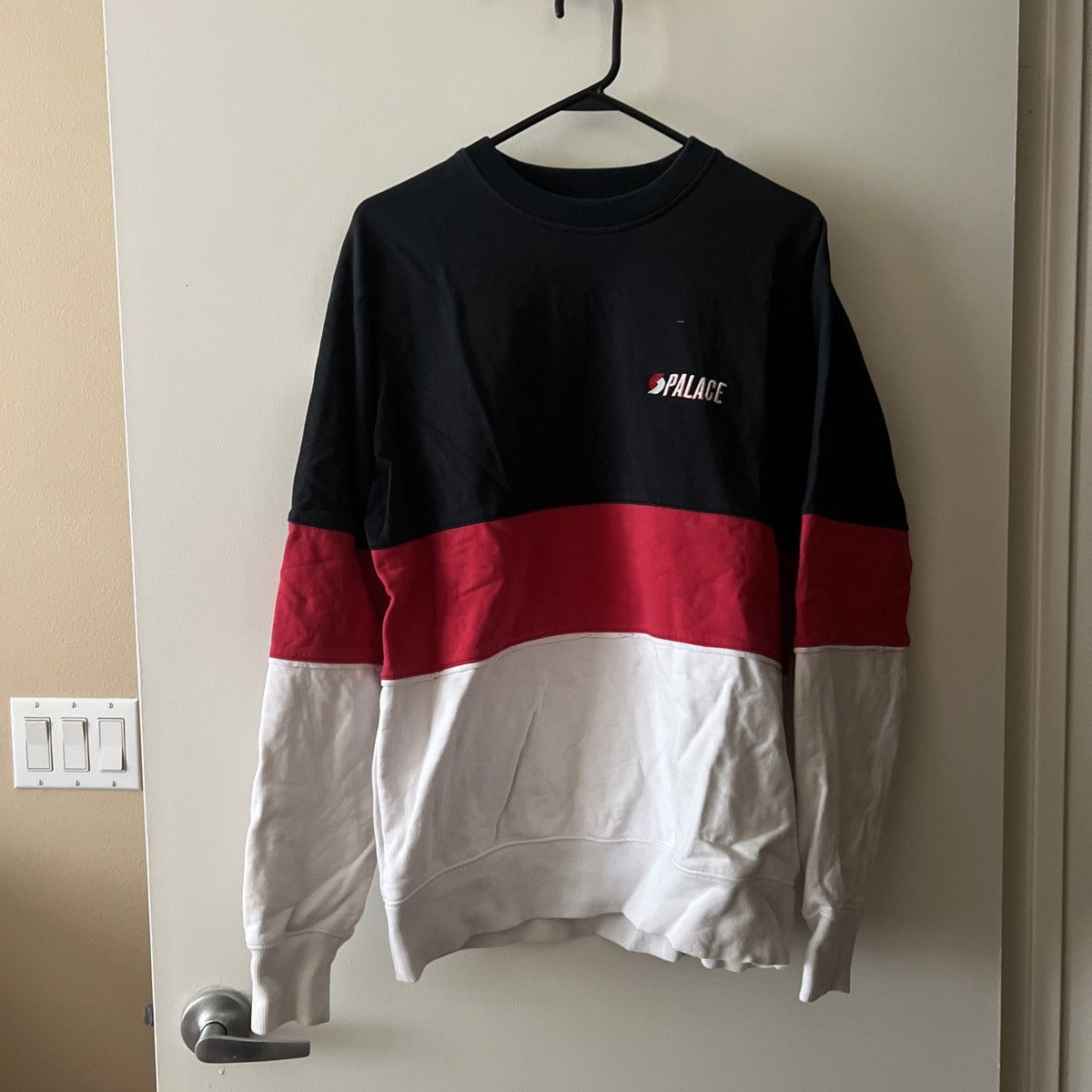 Palace Blazed Drop Shoulder Crew Black/Red/White Size US L / EU 52-54 / 3 - 5 Thumbnail