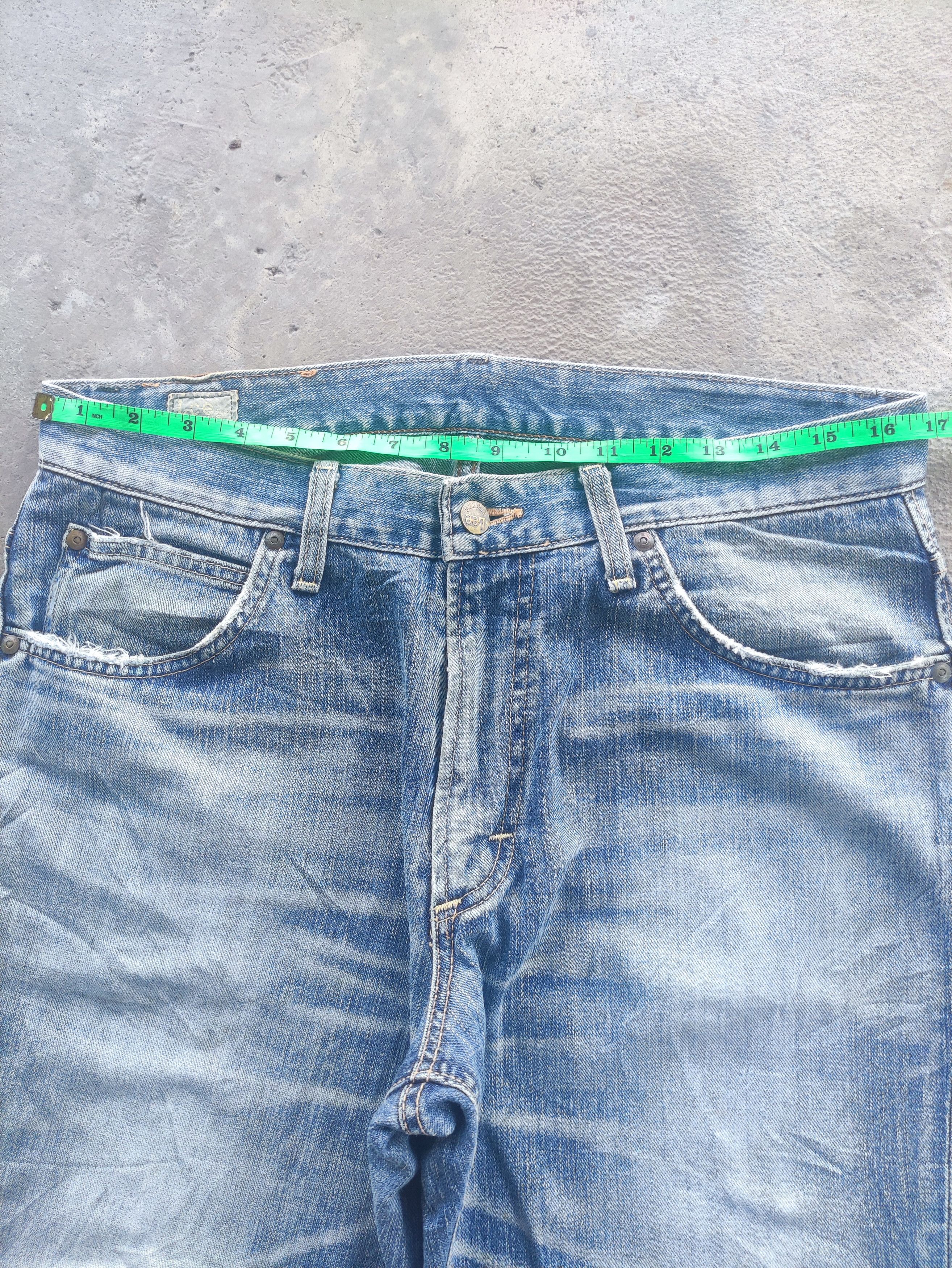Lee Vintage Lee Baggy Distress Faded Denim Size US 34 / EU 50 - 6 Thumbnail