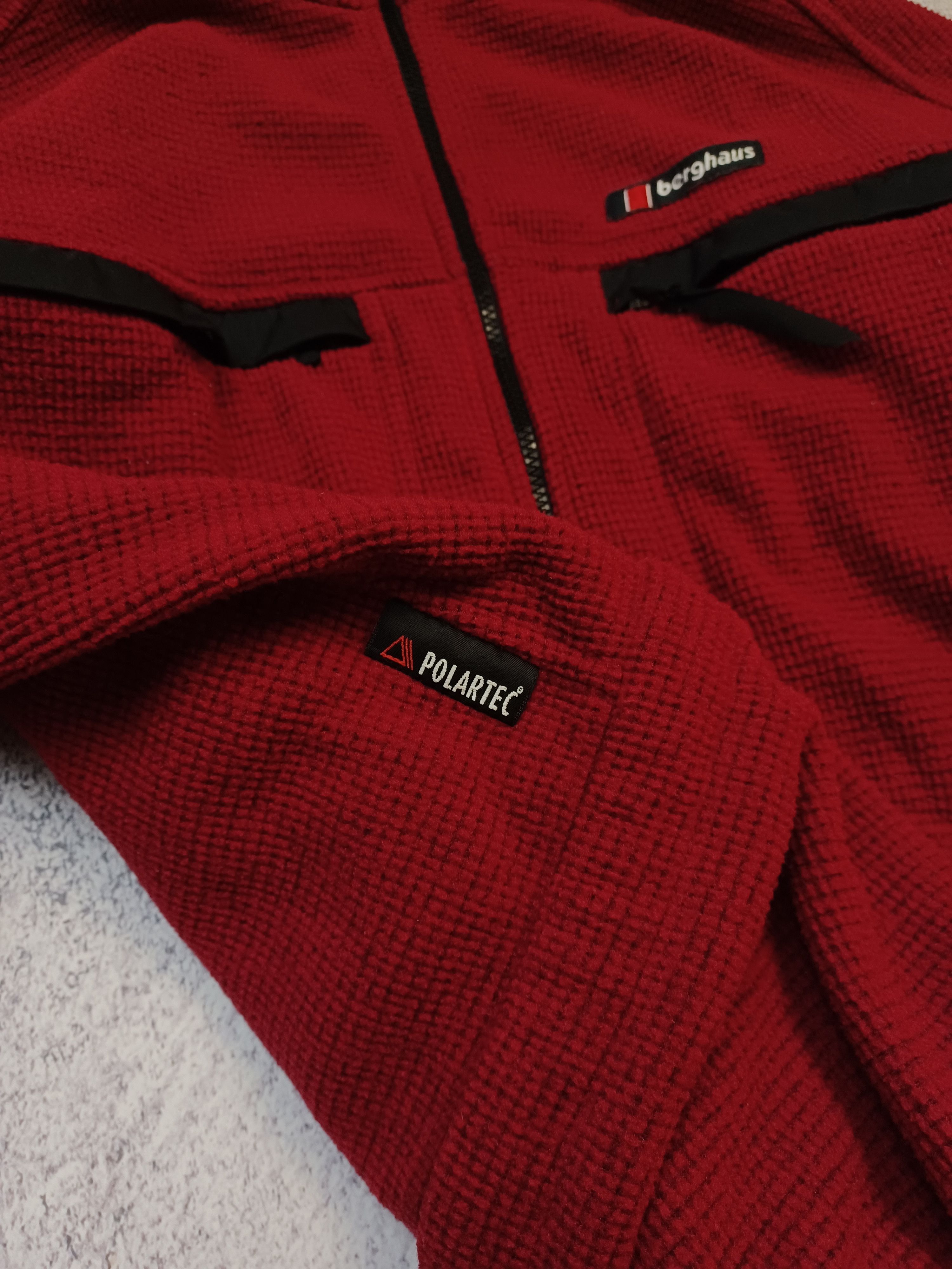 Berghaus × Vintage Vintage Berghaus Polartec Red Fleece Jacket Size US XL / EU 56 / 4 - 5 Thumbnail