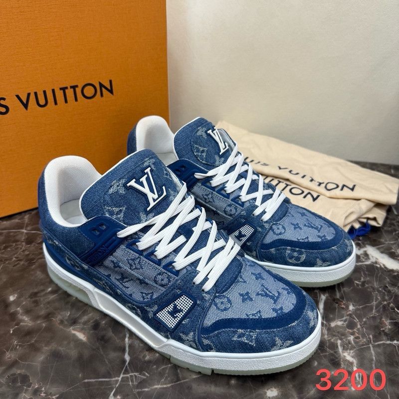Louis Vuitton Louis Vuitton Stylish Blue Sneakers -2508 Size US 8 / EU 41 - 6 Thumbnail