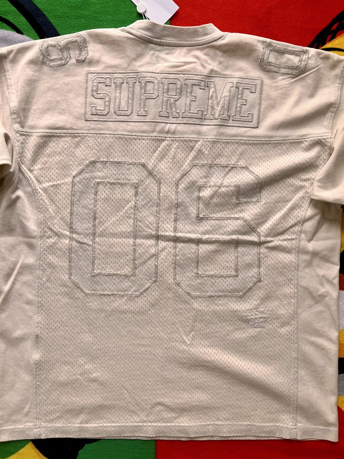 Maison Margiela × Supreme M Supreme MM6 Maison Margiela Cotton Football Jersey White Size US M / EU 48-50 / 2 - 4 Thumbnail