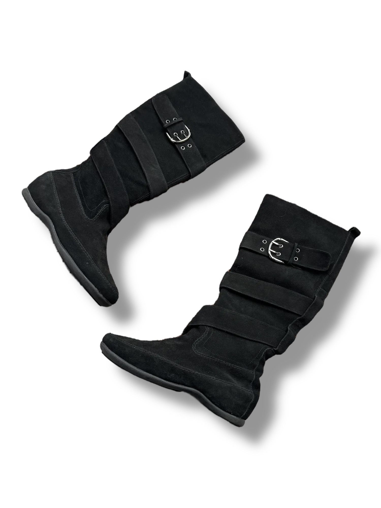 Other Y2K Suede Boots(V147) Size US 7 / IT 37 - 1 Thumbnail