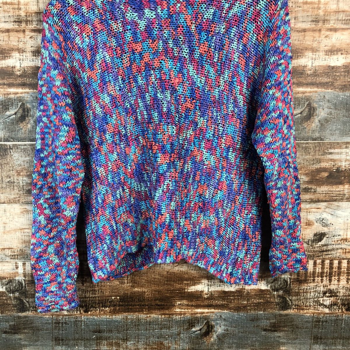 Homespun Knitwear × Japanese Brand DLL Japanese Brand Blue Cardigan Knitwear #C523 Size XS / US 0-2 / IT 36-38 - 12 Thumbnail
