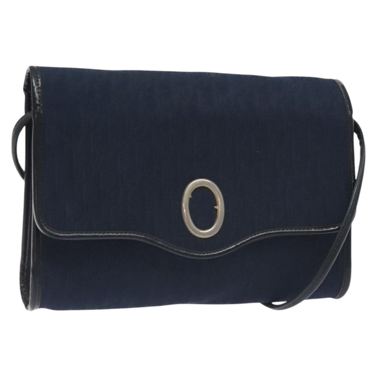 Dior DIOR Trotter Canvas Shoulder Bag Navy Size ONE SIZE - 1 Thumbnail