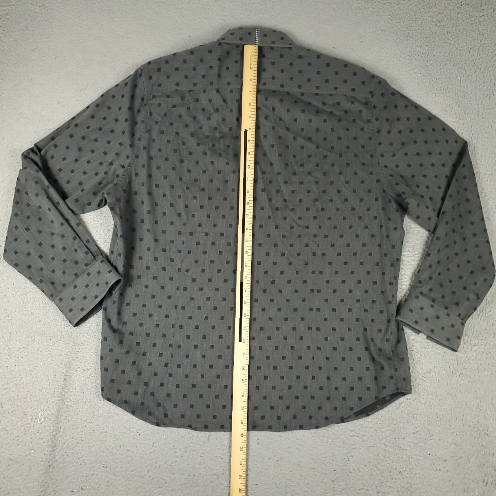 Robert Graham Robert Graham Button-Up Shirt Mens 2XL Gray Geometric Long Sleeve Regular Fit Size US XXL / EU 58 / 5 - 3 Thumbnail
