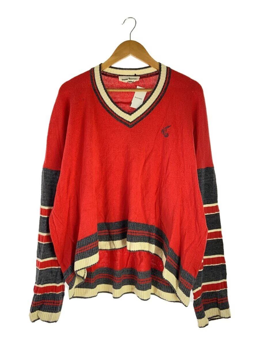 Vivienne Westwood Anglomania Striped Boxy Knit Sweater Size US M / EU 48-50 / 2 - 1 Thumbnail