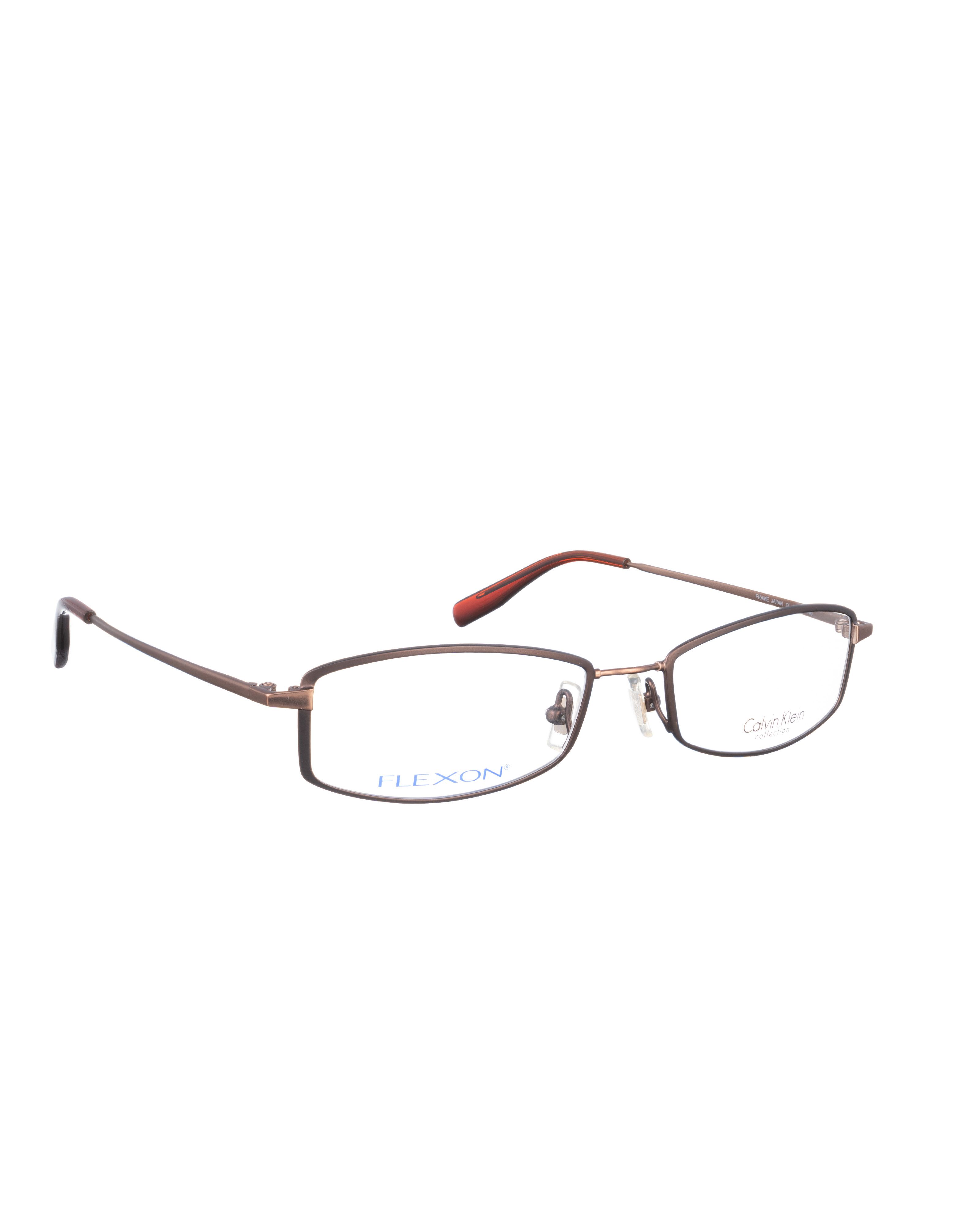 Calvin Klein Calvin Klein 00s Brown Matte Rectangular Glasses Size ONE SIZE - 2 Thumbnail