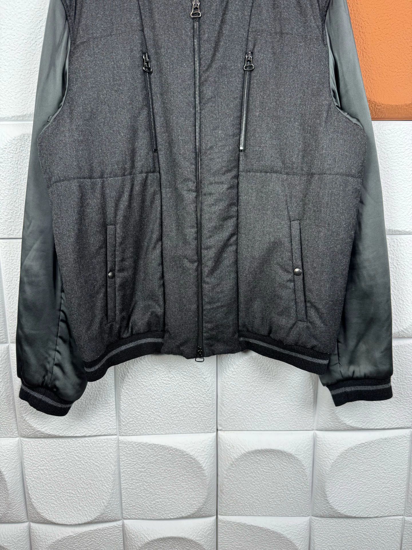 Lanvin Lanvin color blocked corduroy cashmere zipper jacket Size US L / EU 52-54 / 3 - 4 Thumbnail