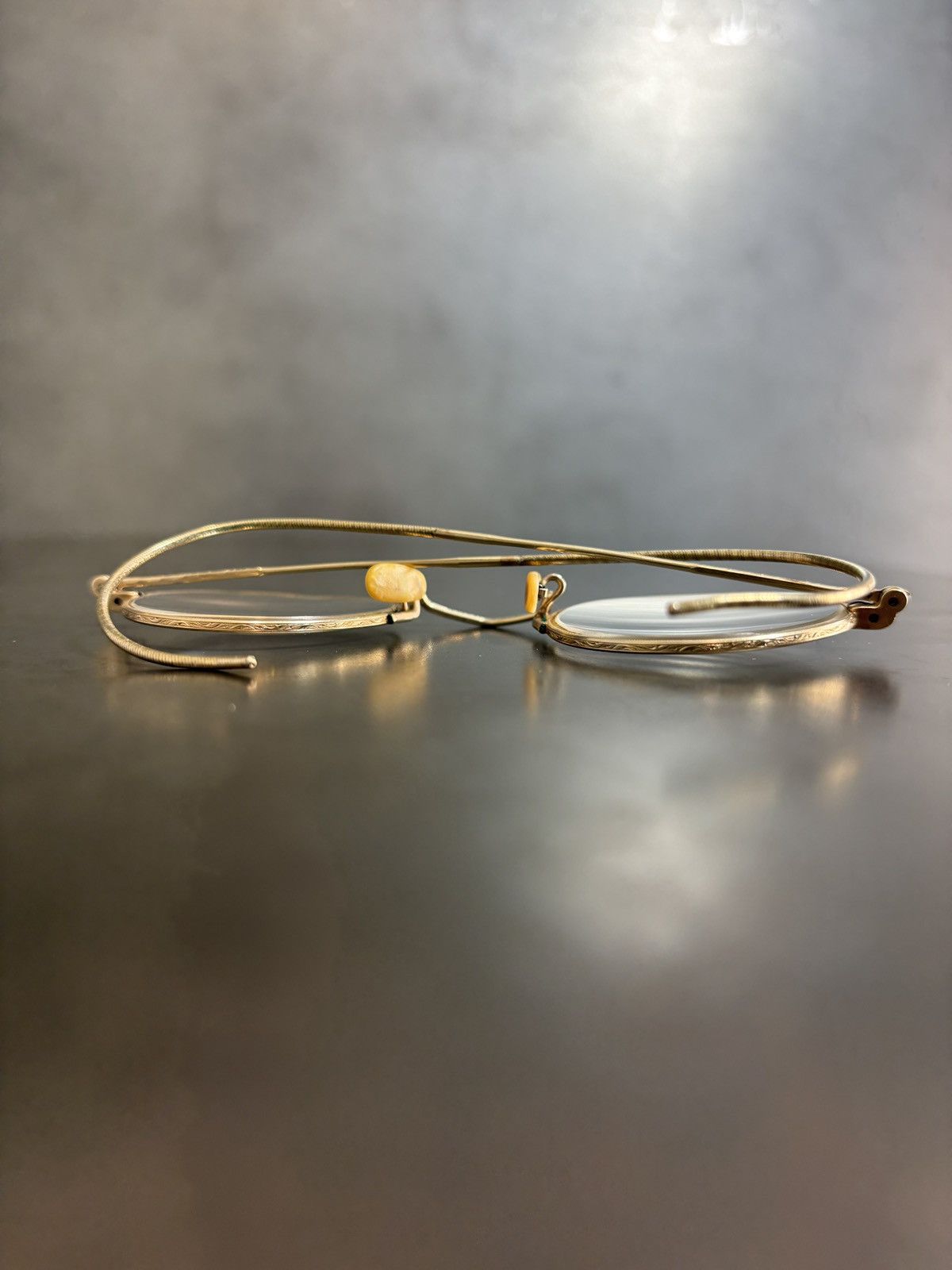 Imperial Antique Eyeglasses 1920s Imperial Gold Fill Spectacles 1900s Size ONE SIZE - 13 Thumbnail