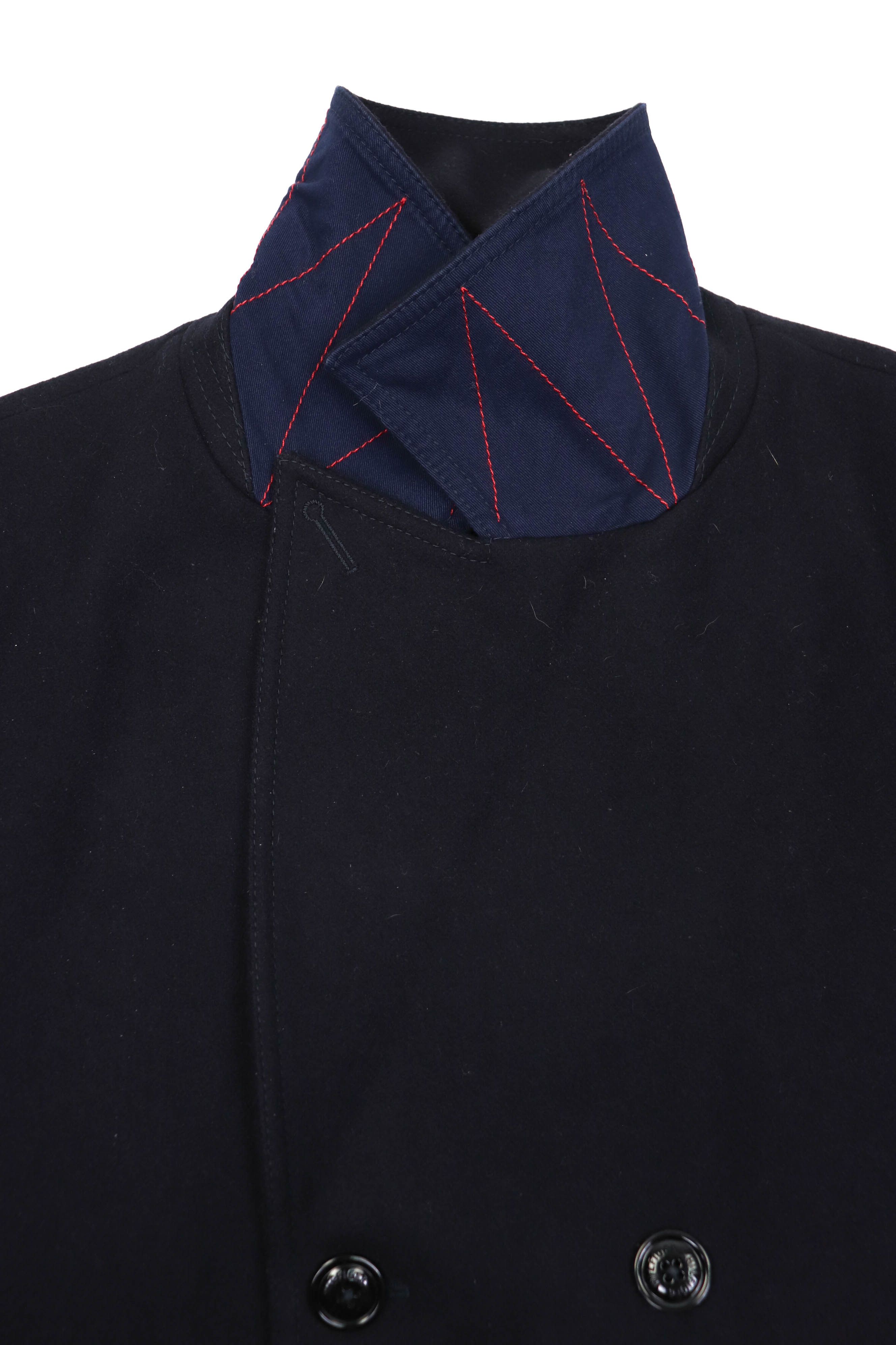 Tommy Hilfiger Tommy Hilfiger Double Breasted Dark Navy Blue Wool Peacoat Size US XXL / EU 58 / 5 - 7 Thumbnail