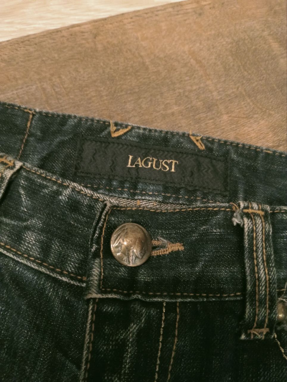 If Six Was Nine LAGUST DISTRESSED LOOK FLARED PANTS Size US 31 - 5 Thumbnail