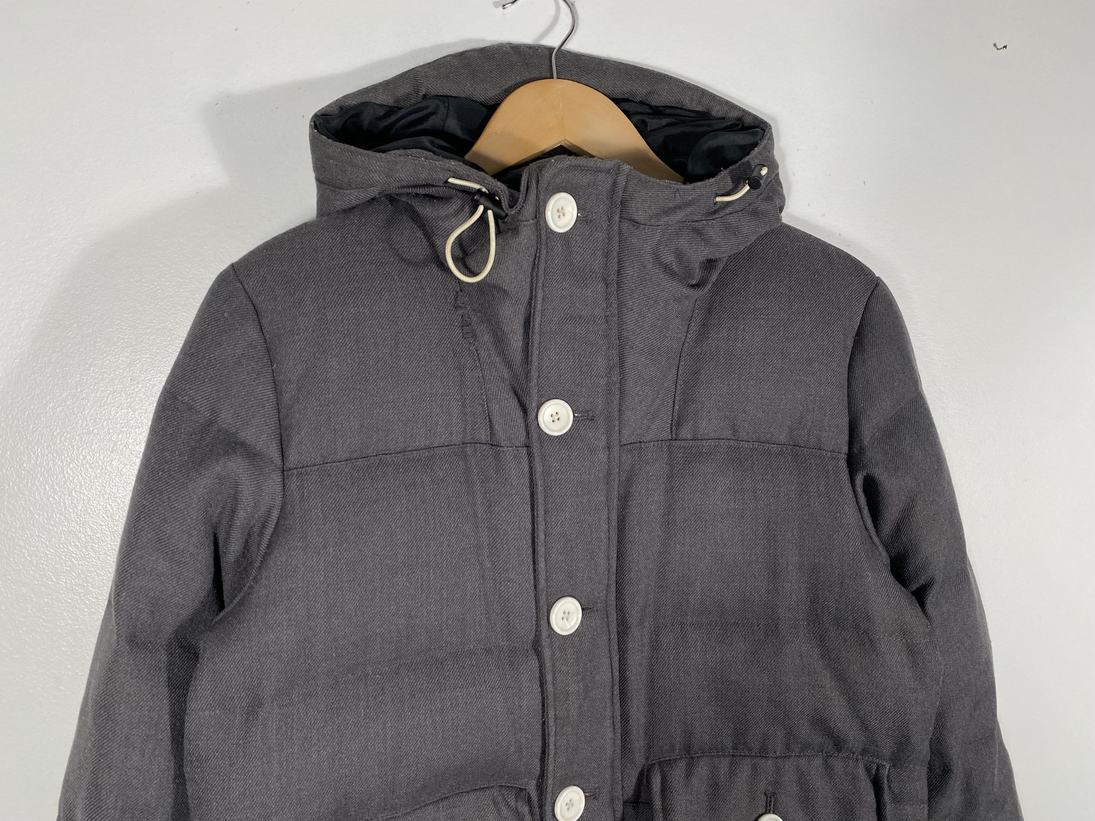 Beams Plus Beams Button Up Wool Utility Puffer Parka Gray mens Size US M / EU 48-50 / 2 - 4 Thumbnail