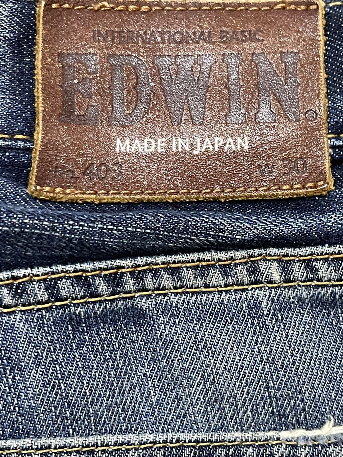 Edwin Vintage Edwin 402 Blue Faded Wash Distress Style Jeans Size US 30 / EU 46 - 9 Thumbnail
