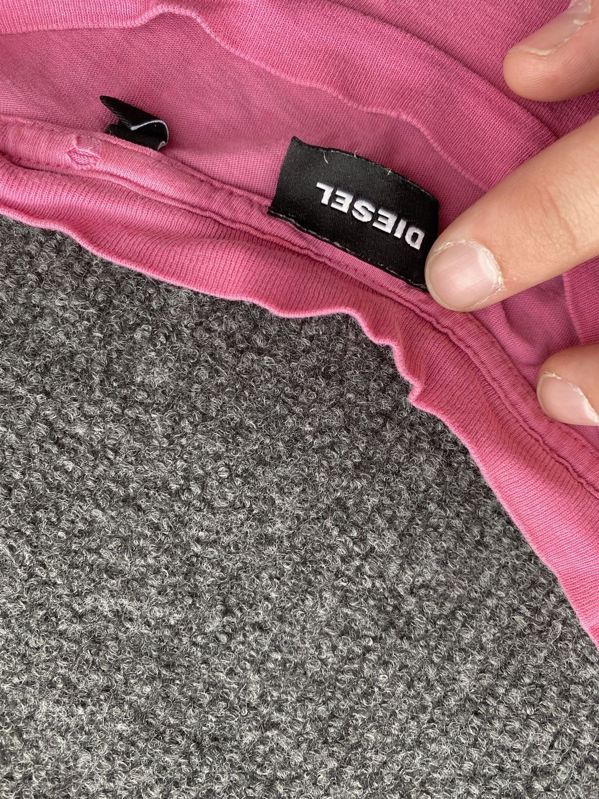 Diesel 🔥Opium Punk Diesel Pink Circle Logo Faded goth emo tee L Size US L / EU 52-54 / 3 - 3 Thumbnail