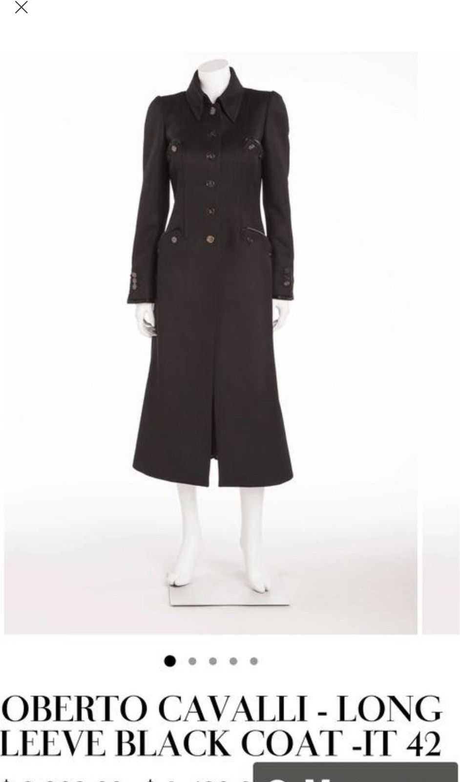 Roberto Cavalli Rare Vintage roberto cavalli wool coat Size M / US 6-8 / IT 42-44 - 2 Thumbnail