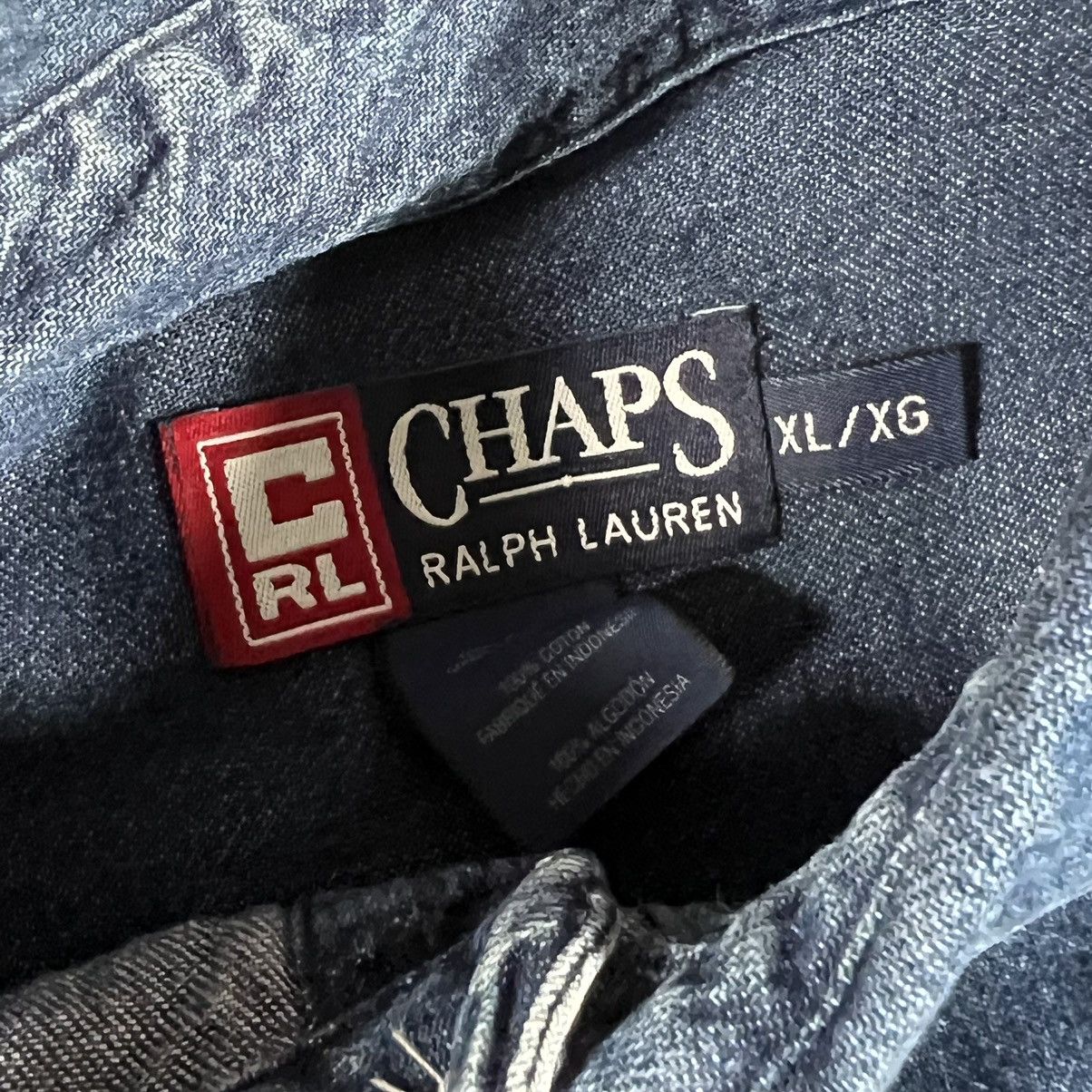 Chaps Ralph Lauren × Vintage Chaps Ralph Lauren Denim Long Sleeve Button Front Shirt Size US XL / EU 56 / 4 - 4 Thumbnail
