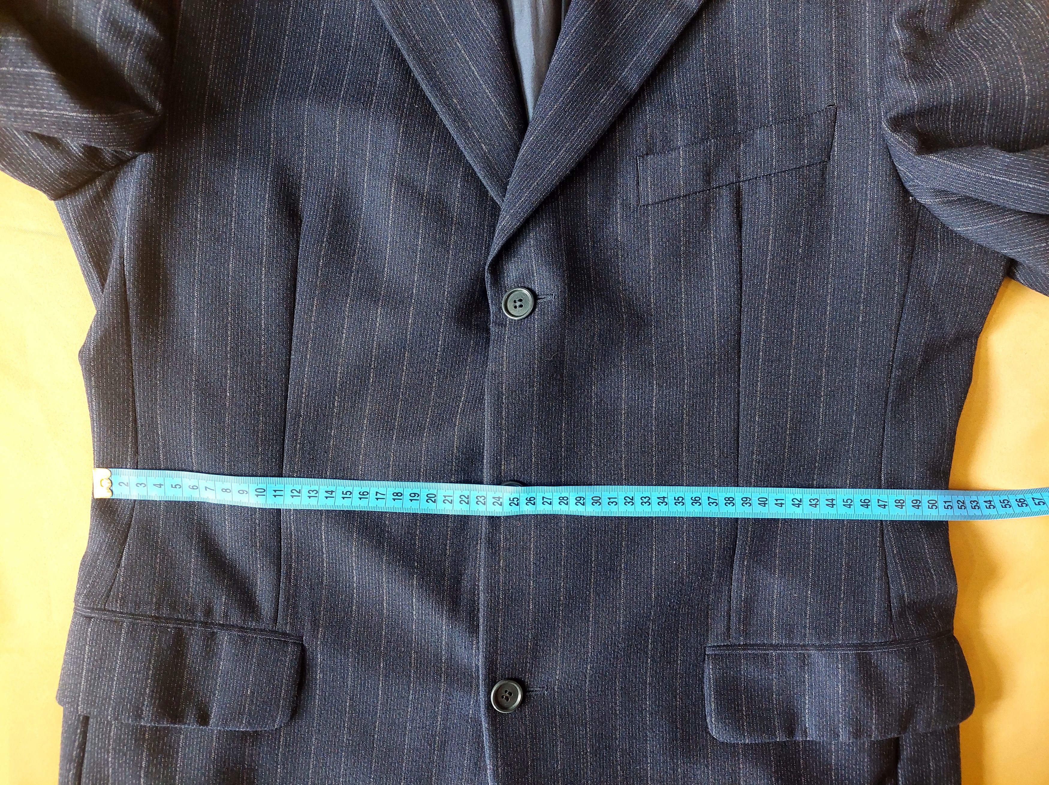 Romeo Gigli Romeo Gigli Wool Blazer Navy Pinstripe 90s Mens Size 50 IT Size 50R - 16 Thumbnail