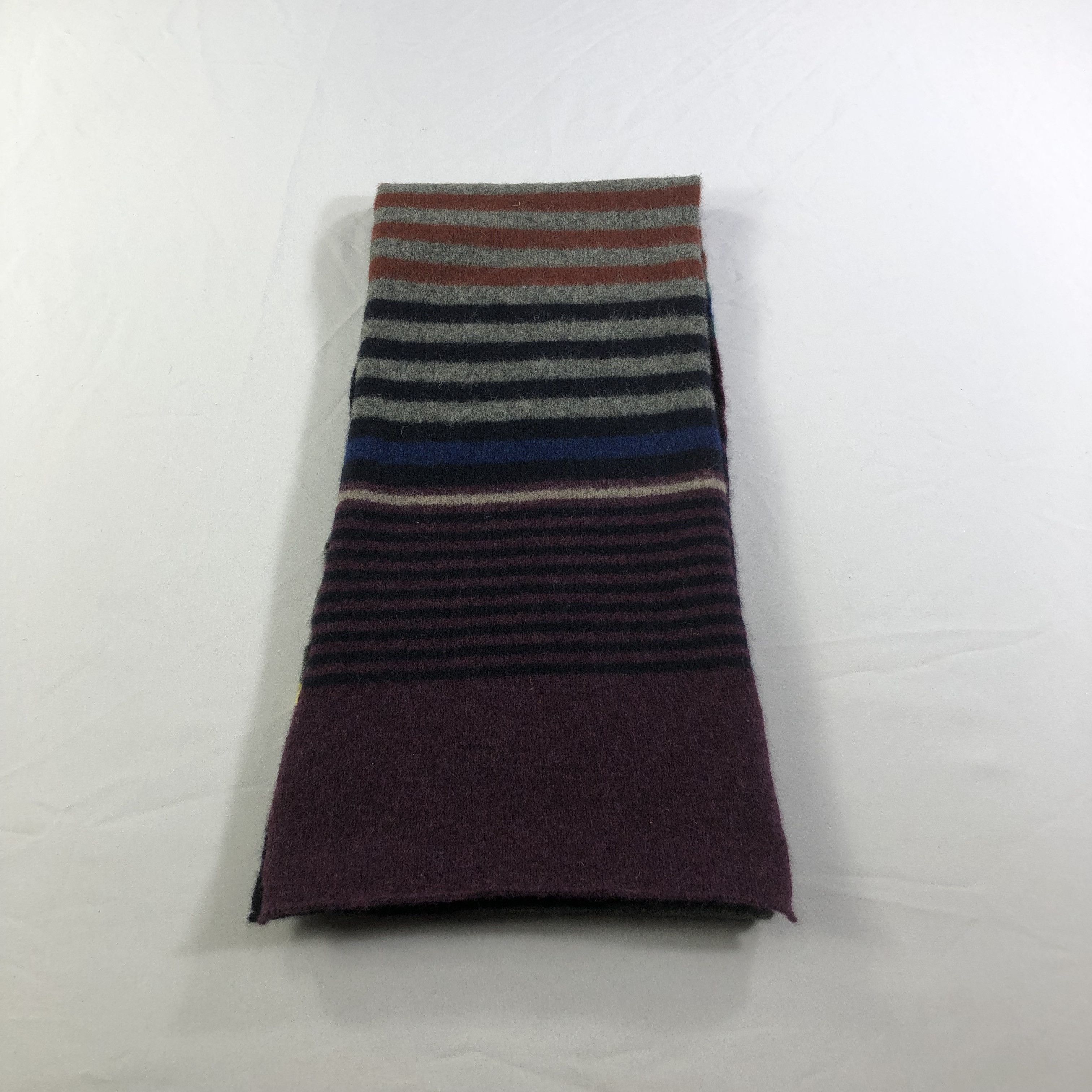 Vintage Robert Mackie Striped Wool Scarf Muffler V1441 Size ONE SIZE - 2 Thumbnail