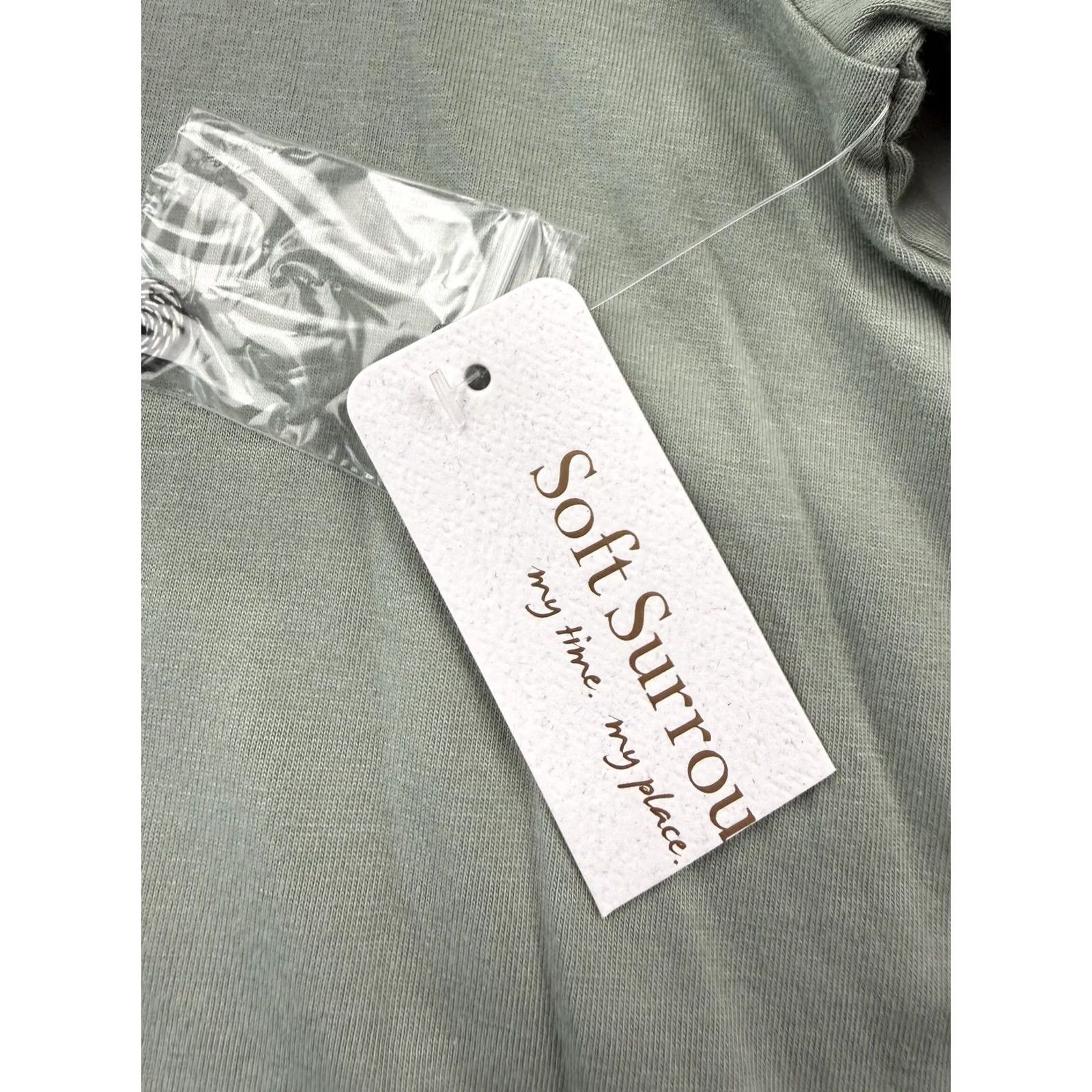 Soft Surroundings Soft Surroundings Shirt Womens Large Green Button-Up 3/4 Sleeve Tunic Top Size L / US 10 / IT 46 - 4 Thumbnail