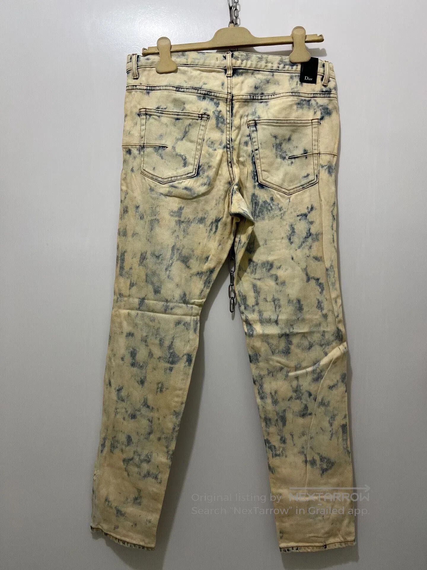 Dior Dior Homme Men's Distressed Snow Wash Jeans W31. Size US 31 - 4 Thumbnail