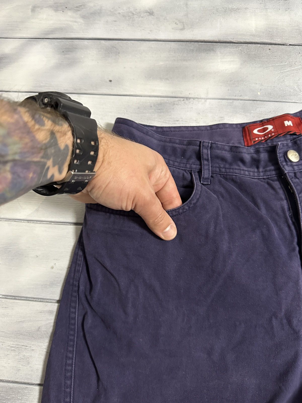 Oakley Rare Vintage Shorts Oakley Sample Metal Logo Japan Style Y2K Size US 30 / EU 46 - 4 Thumbnail