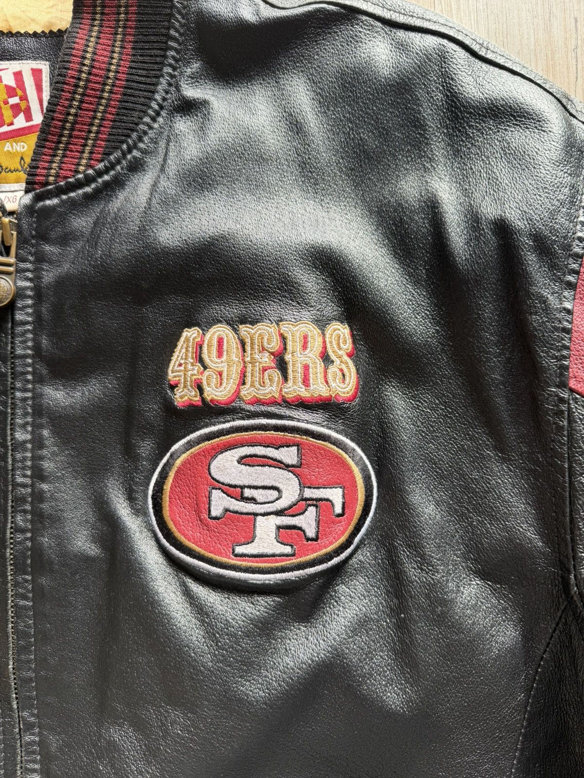 Other San Francisco 49ers Leather Jacket (SF Logo) Size US XL / EU 56 / 4 - 2 Thumbnail