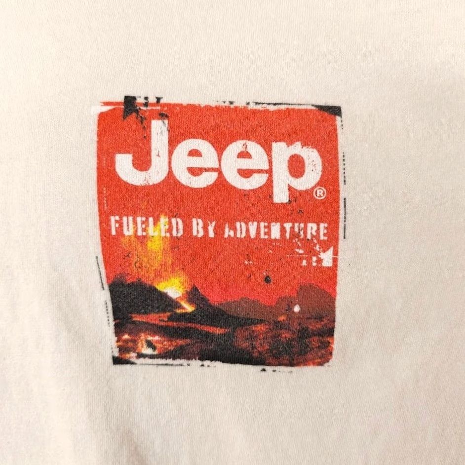 Jeep Jeep T Shirt Mens Large Beige Graphic Tee Travel Adventure Skin Coconut Dyed Fueld By Adventure Size US L / EU 52-54 / 3 - 3 Thumbnail