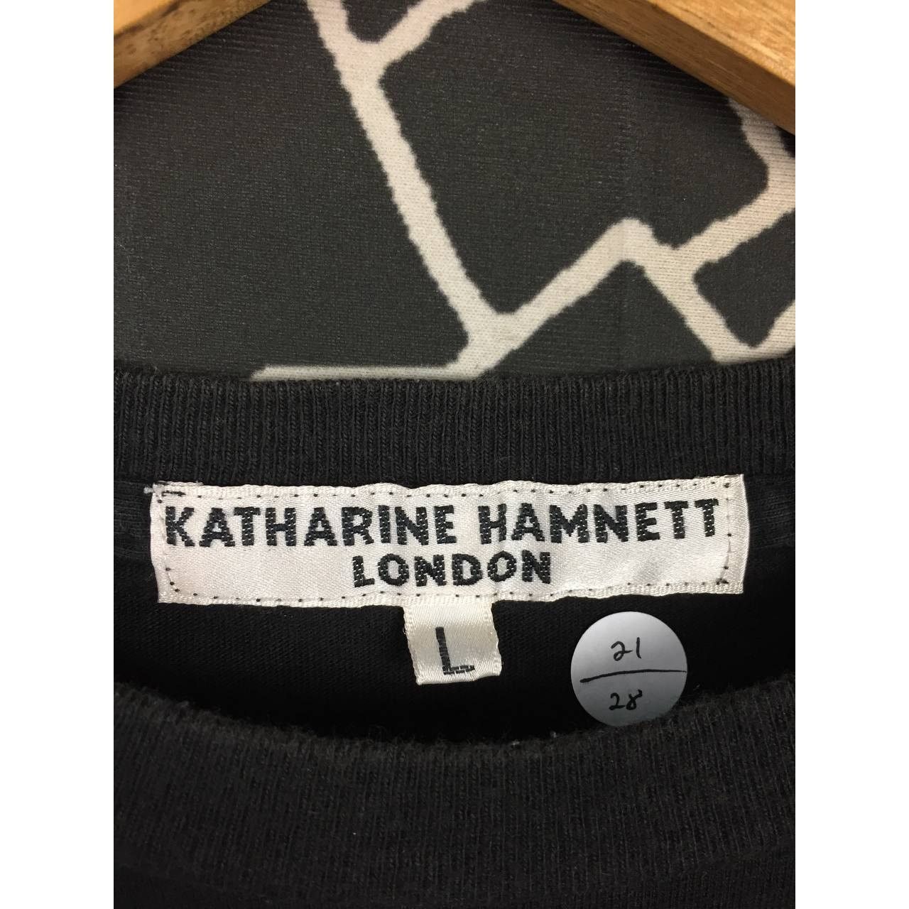 Designer × Katharine Hamnett London × Vintage Vtg Katharine Hamnett London Spell Out Tee Size US L / EU 52-54 / 3 - 8 Thumbnail