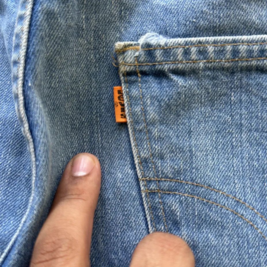 Levi's Vintage 70s Levi's Orange Tab 646 Flared Bellbottom Jeans Size US 32 / EU 48 - 3 Thumbnail